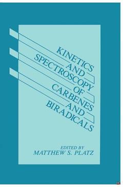 Cover of the book Kinetics and Spectroscopy of Carbenes and Biradicals