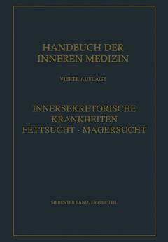 Couverture de l’ouvrage Innersekretorische und Stoffwechselkrankheiten