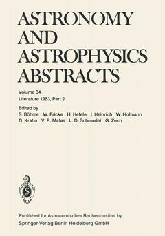 Cover of the book Astronomy and Astrophysics Abstracts