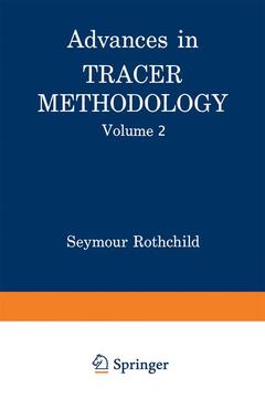 Couverture de l’ouvrage Advances in Tracer Methodology