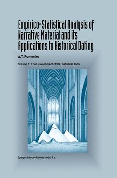 Cover of the book Empirico-Statistical Analysis of Narrative Material and its Applications to Historical Dating