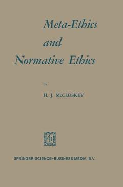 Couverture de l’ouvrage Meta-Ethics and Normative Ethics
