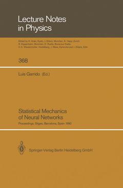 Couverture de l’ouvrage Statistical Mechanics of Neural Networks