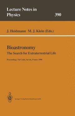 Couverture de l’ouvrage Bioastronomy