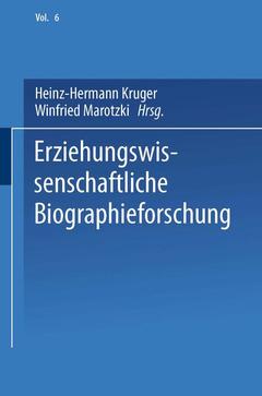 Couverture de l’ouvrage Erziehungswissenschaftliche Biographieforschung
