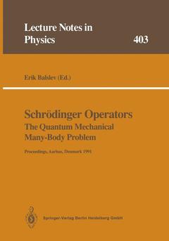 Couverture de l’ouvrage Schrödinger Operators The Quantum Mechanical Many-Body Problem