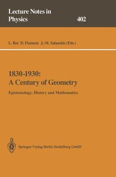 Cover of the book 1830-1930: A Century of Geometry
