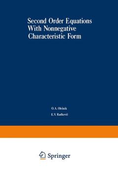 Cover of the book Second-Order Equations With Nonnegative Characteristic Form