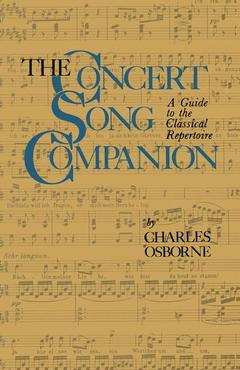 Couverture de l’ouvrage The Concert Song Companion