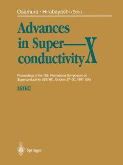 Cover of the book Advances in Superconductivity X
