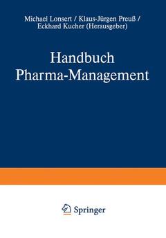 Couverture de l’ouvrage Handbuch Pharma-Management