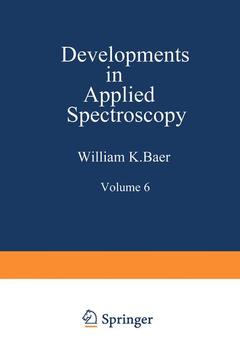 Cover of the book Developments in Applied Spectroscopy