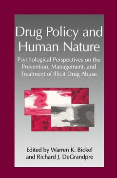 Couverture de l’ouvrage Drug Policy and Human Nature