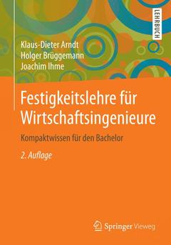 Couverture de l’ouvrage Festigkeitslehre für Wirtschaftsingenieure