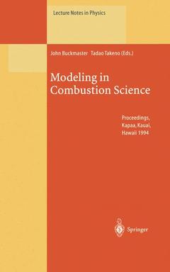 Couverture de l’ouvrage Modeling in Combustion Science