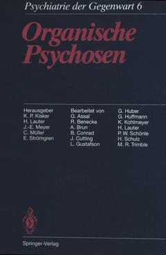 Couverture de l’ouvrage Organische Psychosen