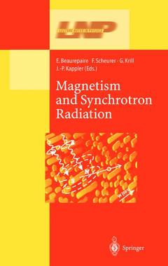 Couverture de l’ouvrage Magnetism and Synchrotron Radiation