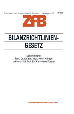 Couverture de l’ouvrage Bilanzrichtlinien-Gesetz