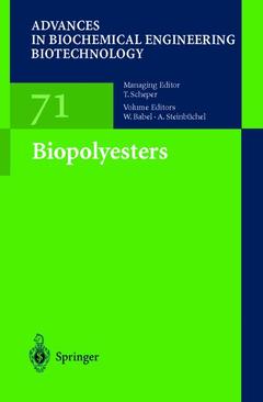Couverture de l’ouvrage Biopolyesters