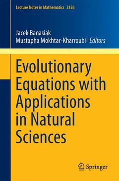 Cover of the book Evolutionary Equations with Applications in Natural Sciences