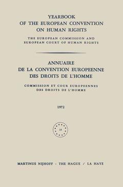 Cover of the book Yearbook of the European Convention on Human Rights / Annuaire de la Convention Europeenne des Droits de L'Homme