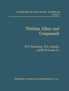 Couverture de l’ouvrage Niobium Alloys and Compounds