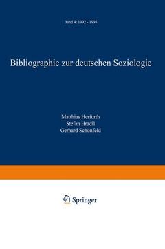 Cover of the book Bibliographie zur deutschen Soziologie