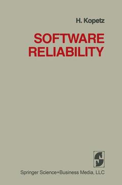 Couverture de l’ouvrage Software Reliability