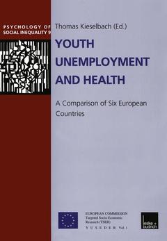 Couverture de l’ouvrage Youth Unemployment and Health