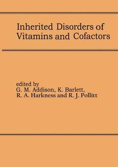 Couverture de l’ouvrage Inherited Disorders of Vitamins and Cofactors
