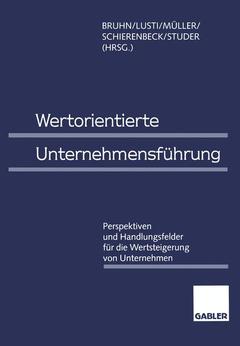 Couverture de l’ouvrage Wertorientierte Unternehmensführung