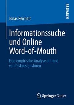 Couverture de l’ouvrage Informationssuche und Online Word-of-Mouth