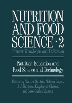 Couverture de l’ouvrage Nutrition and Food Science