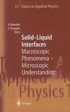 Cover of the book Solid-Liquid Interfaces
