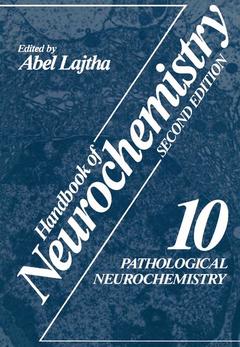 Couverture de l’ouvrage Pathological Neurochemistry