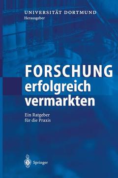 Couverture de l’ouvrage Forschung erfolgreich vermarkten