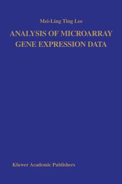 Couverture de l’ouvrage Analysis of Microarray Gene Expression Data
