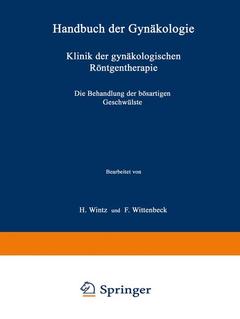 Couverture de l’ouvrage Klinik der gynäkologischen Röntgentherapie