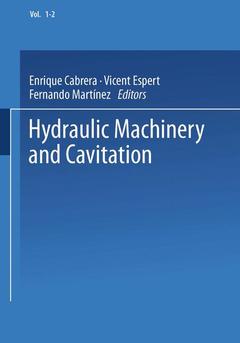 Couverture de l’ouvrage Hydraulic Machinery and Cavitation