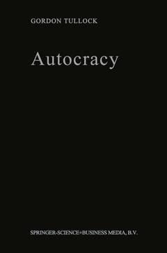 Couverture de l’ouvrage Autocracy