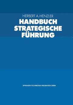 Couverture de l’ouvrage Handbuch Strategische Führung