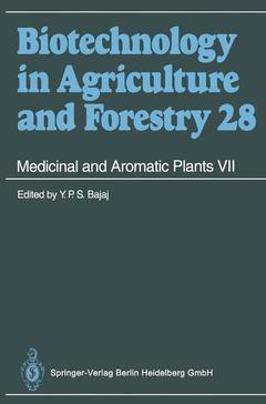 Couverture de l’ouvrage Medicinal and Aromatic Plants VII