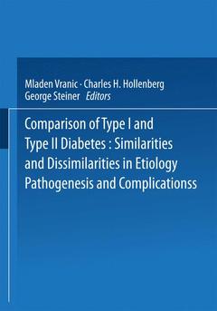 Couverture de l’ouvrage Comparison of Type I and Type II Diabetes