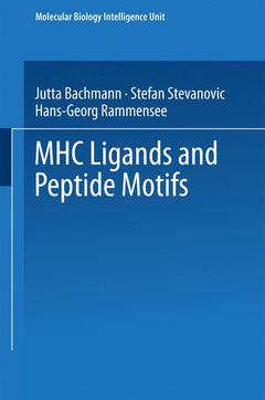 Couverture de l’ouvrage MHC Ligands and Peptide Motifs