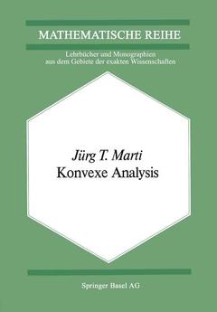 Couverture de l’ouvrage Konvexe Analysis