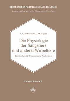 Cover of the book Die Physiologie der Säugetiere und anderer Wirbeltiere