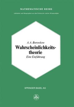 Couverture de l’ouvrage Wahrscheinlichkeitstheorie