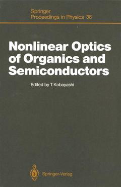 Couverture de l’ouvrage Nonlinear Optics of Organics and Semiconductors