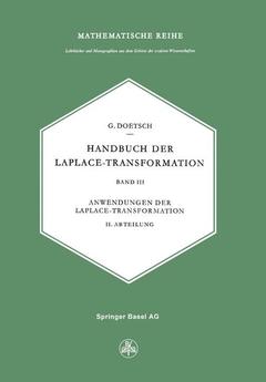 Couverture de l’ouvrage Handbuch der Laplace-Transformation