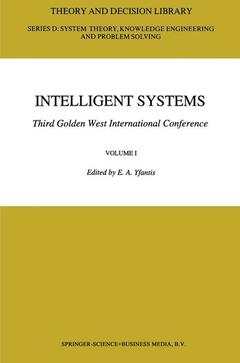 Couverture de l’ouvrage Intelligent Systems Third Golden West International Conference
